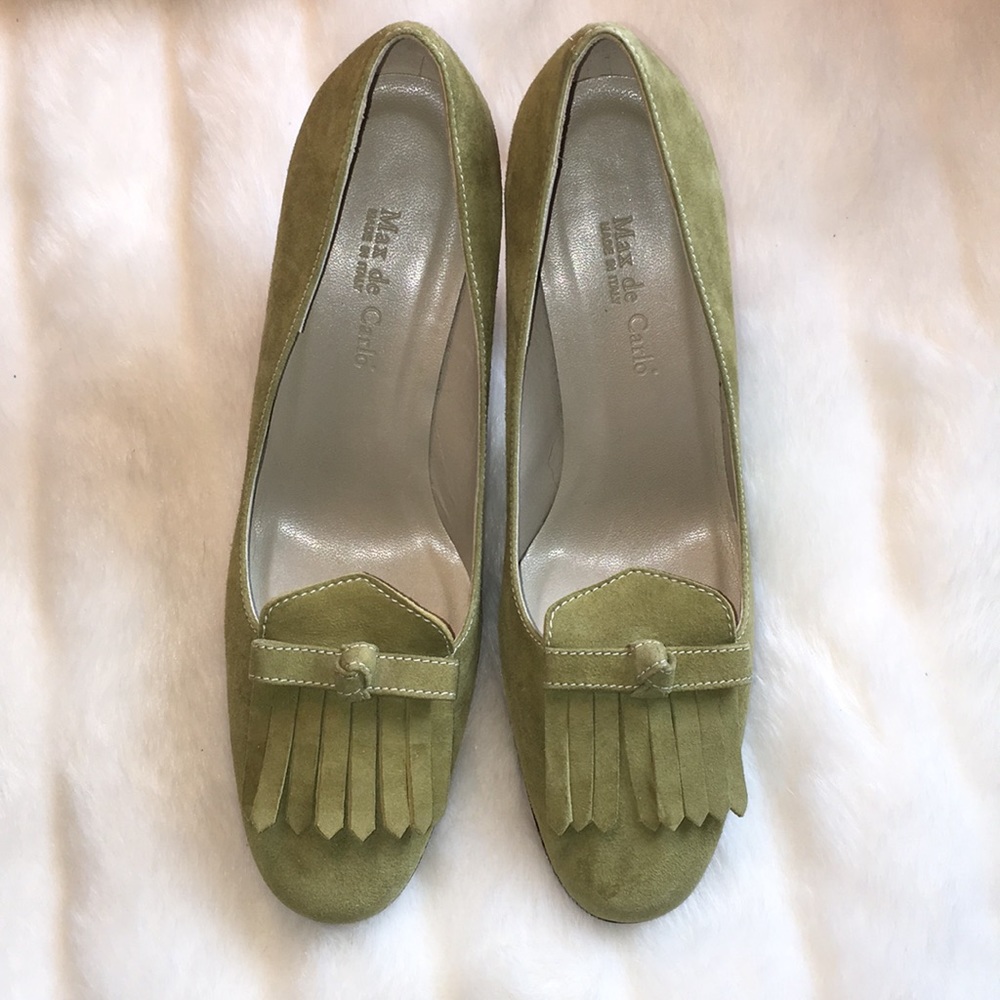 Max de Carlo Kiltie Heels, 6 EUC